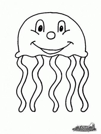 Cute Jellyfish Coloring Pages Doblelol 192366 Jellyfish Coloring Pages