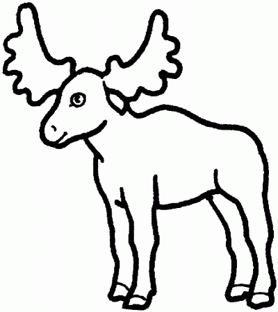 Moose-coloring-12 | Free Coloring Page Site