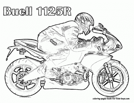Free Motorcycle Coloring Page Letscoloringpages Com Buell Free 