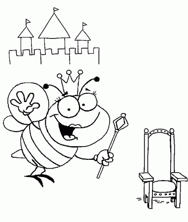 Kids Bees Coloring Printables