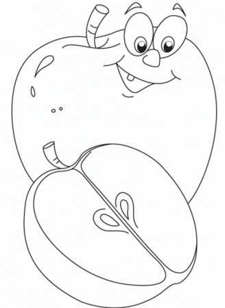 Free Printable Apple Coloring Pages Kids High Definition 