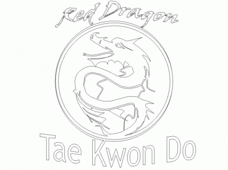 red dragon logo colour in.jpg - Colouring In - Red Dragon Taekwondo