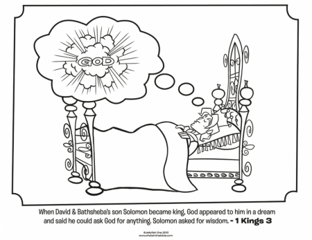 King Solomon Bible Coloring Pages What 39 S In The Bible 281489 