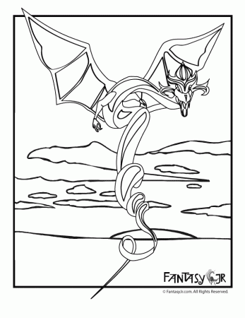 Medieval Dragon Coloring Pages Fantasy Jr - bajee.org