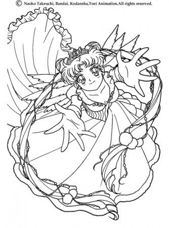 SAILOR MOON coloring pages - Sailor Moon dressed
