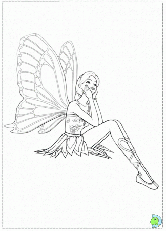 Baribie Mariposa Coloring page
