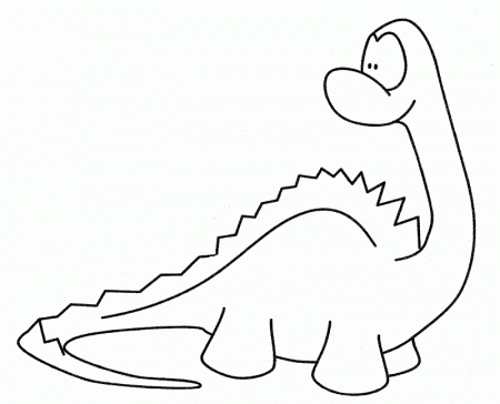 Pinto Dibujos: Dinosaurio herbívoro para colorear