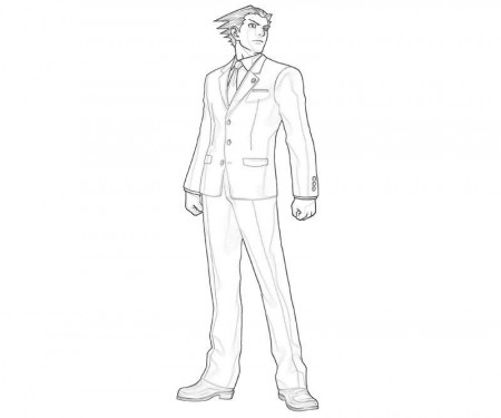 Apollo Justice Ace Attorney Kristoph Gavin Character | How Coloring