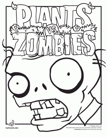 vs zombie Colouring Pages