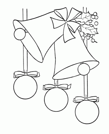 BlueBonkers : Christmas Bells Coloring pages - Christmas Coloring 