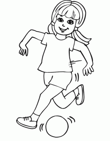 Sheets Girl Soccer Player Coloring Sheet For Girls 634x815px 