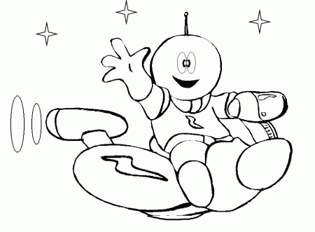 barney and friends the astronaut coloring page pbs kids