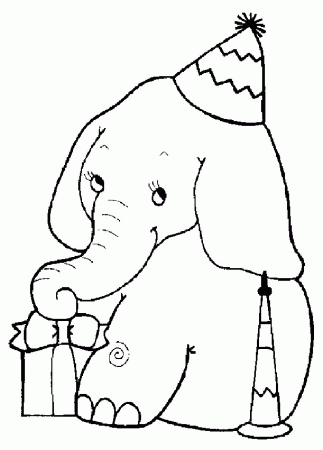 amazing adorable Elephant Coloring Pages for kids | Great Coloring 
