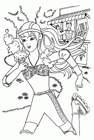 Barbie Girl Coloring Pages | Extra Coloring Page