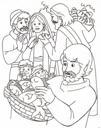 Sunday School Coloring Pages For Preschoolers Jesus Turns Water 