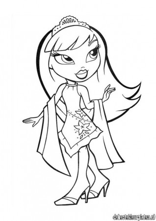 Bratz Valentine Coloring Pages