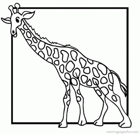 Giraffe | Free Printable Coloring Pages – Coloringpagesfun.com