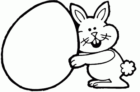 Rabbit Bunny - Rabbit Coloring Pages : Coloring Pages for Kids 