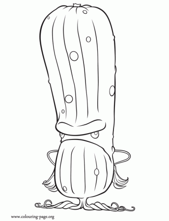 Chance of Meatballs - Sour, the Pickle coloring page