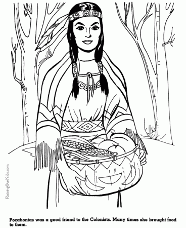 Pocahontas coloring pages 010 | History
