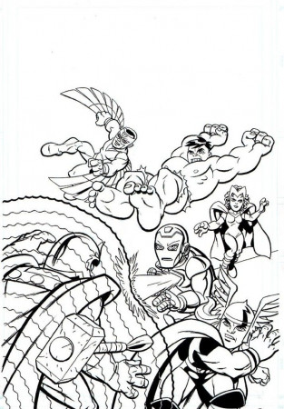 marvel superhero coloring sheets | Coloring Pages For Kids