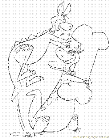 Coloring Pages Flintstones5 (Cartoons > Flintstones) - free 