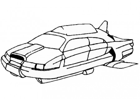 Coloring page space vehicle - img 8847.