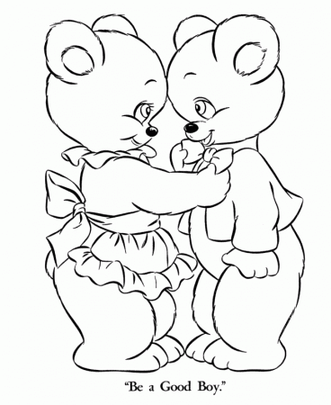 Teddy Bear Coloring Page And Teddy Bear Song