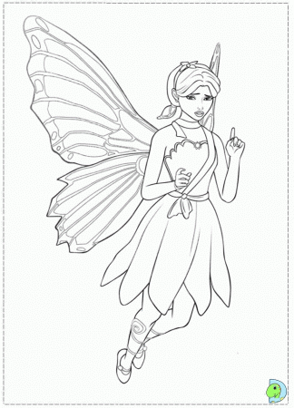 Baribie Mariposa Coloring page- DinoKids.