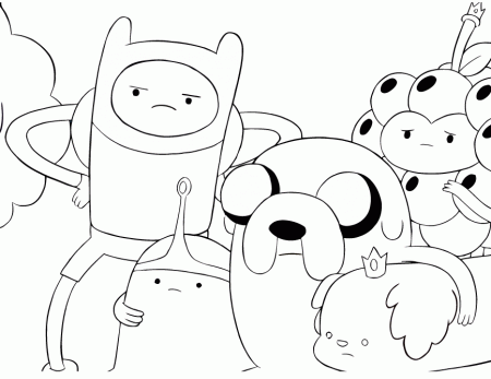 Cartoon Network Adventure Time Coloring Page | Free Printable 