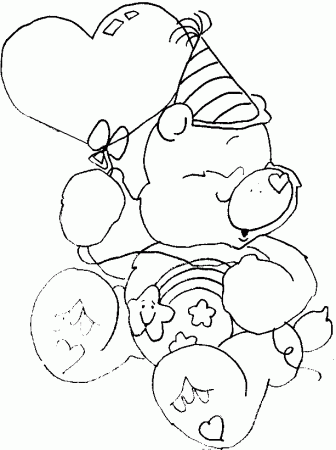 the Care Bears coloring pages