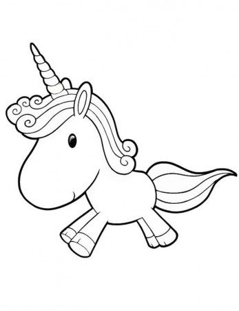 printable baby unicorn coloring pages | unicorns