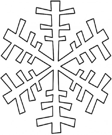 Pictures Of Snowflake Coloring Page - Snowflake Coloring Pages 