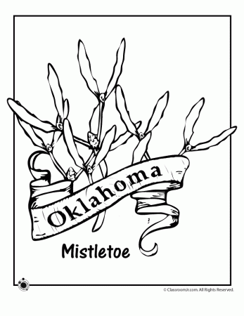 oklahoma state flower Colouring Pages