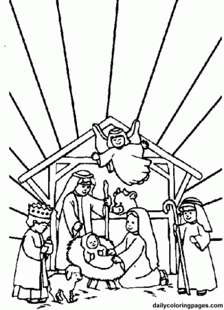 Nativity Coloring Pages For Kids | Coloring Pages