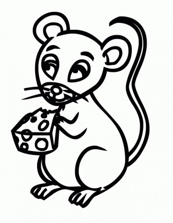 FreshColoring Printable Mice Coloring Pages