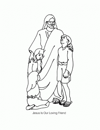 Jpeg Jesus Loves The Little Children Coloring Page Http Is Exports 