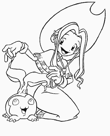 Digimon Characters Coloring Pages