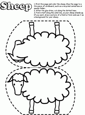 Sheep-for-coloring-6 | Free Coloring Page Site