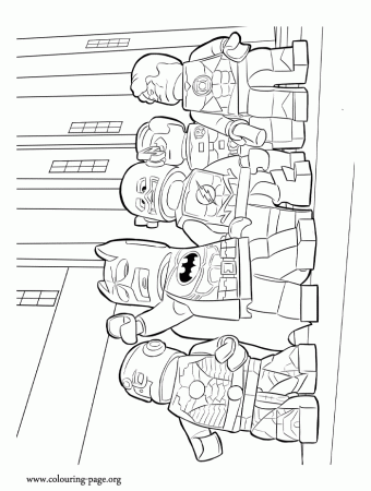 Heroes Of Lego Colouring Pages
