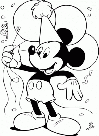 Birthday Printable Coloring Pages Minnie Mouse And Daisy Duck 
