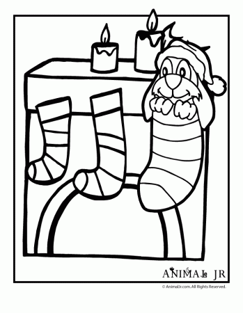 Puppy Christmas Coloring Pages : Coloring Book Area Best Source 