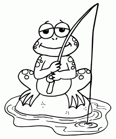 Fishing Coloring Page