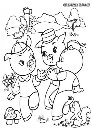 De-3-biggetjes-04 - Printable coloring pages