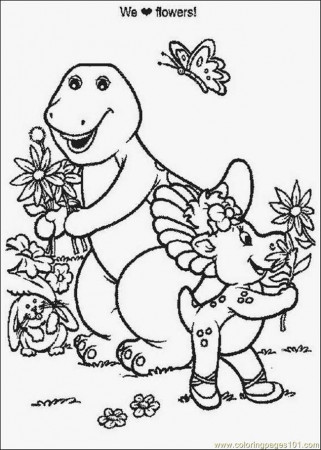 Coloring Pages Barney 00 (Cartoons > Barney) - free printable 