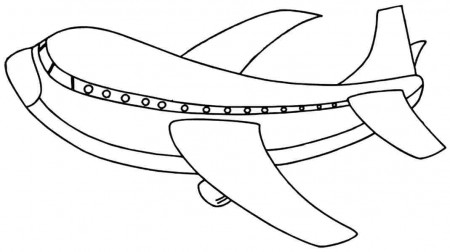 Free Printable Transportation Cartoon Plane Colouring Pages #