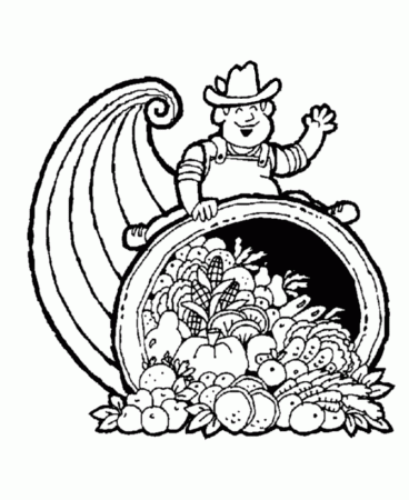 BlueBonkers: Fun Printable Halloween Coloring Page Sheets - Farmer 
