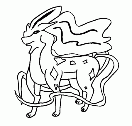 suicune coloring pages | coloring pages for kids, coloring pages 