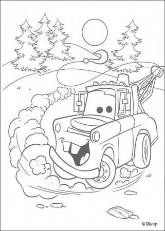 Mater car coloring page - smilecoloring.com