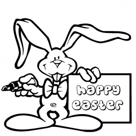 Kids Coloring Happy Easter Of Bunny Coloring Pages Easter Coloring 